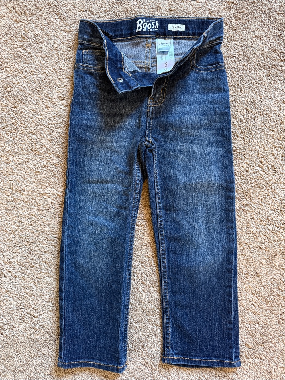 OshKosh B'gosh Boys Slim Fit Jeans - Dark Blue Denim - NWOT
